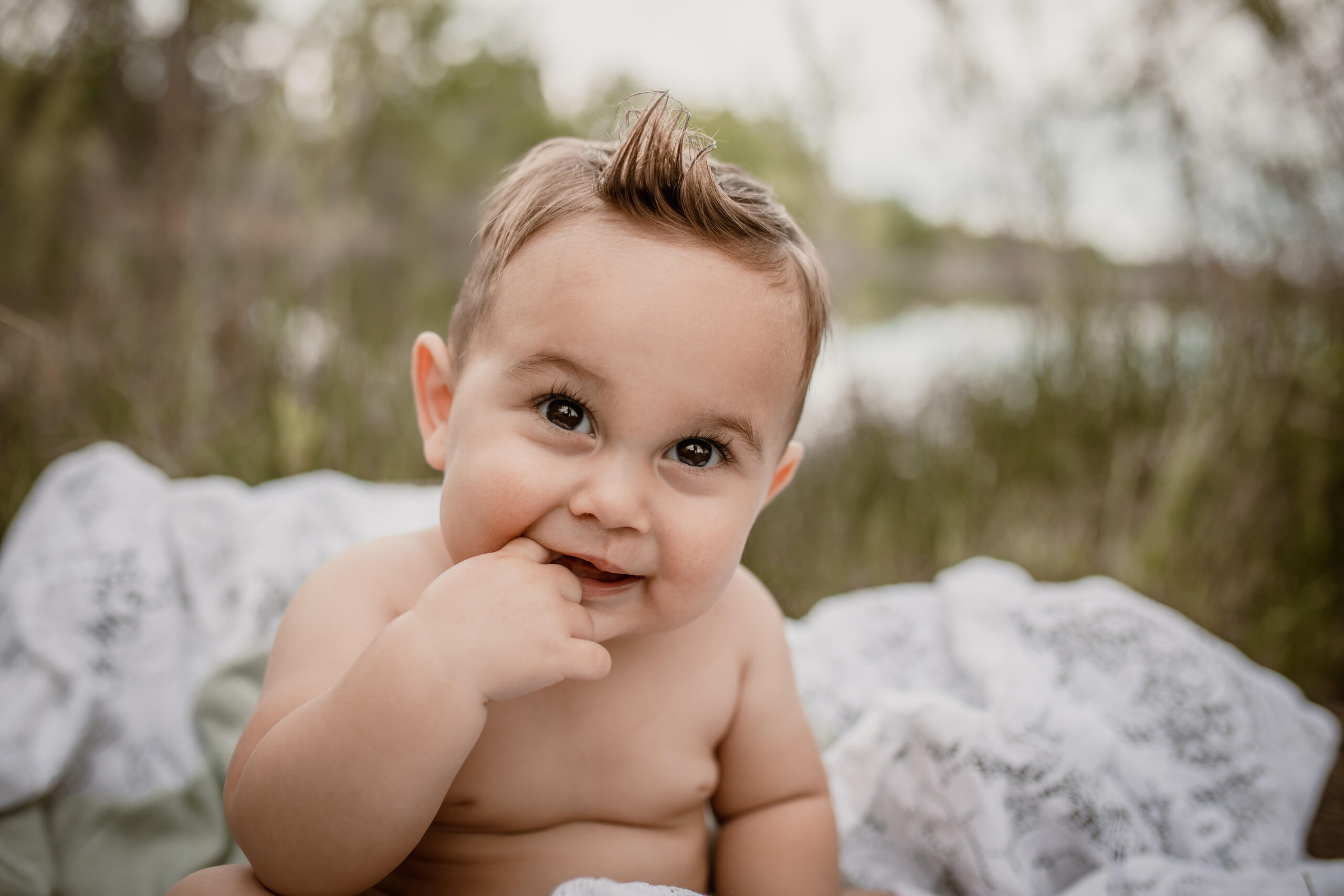 Kendra's son as a baby.